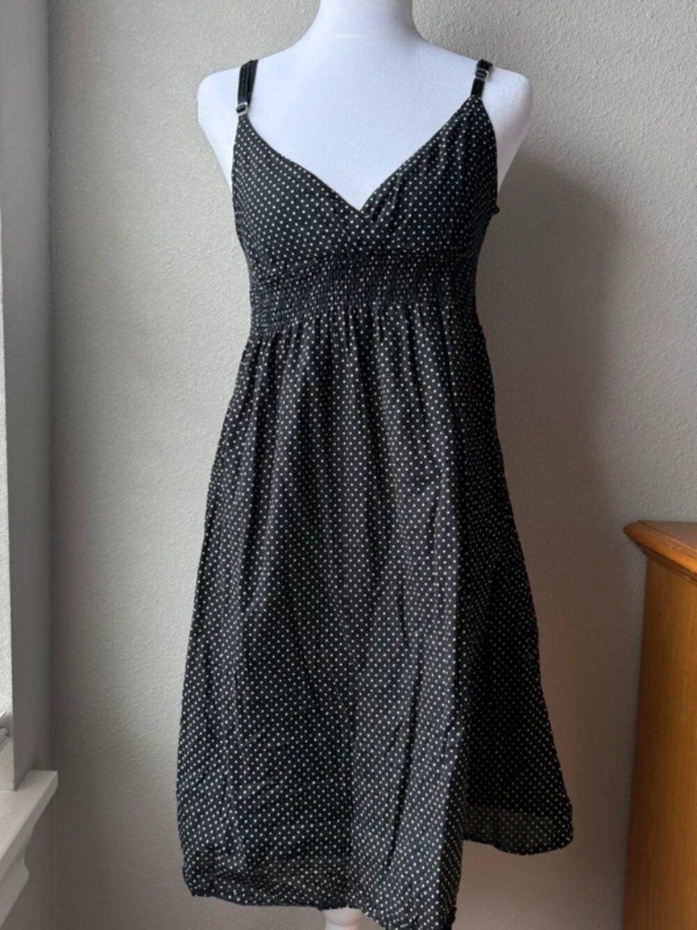 Polka dot midi dress